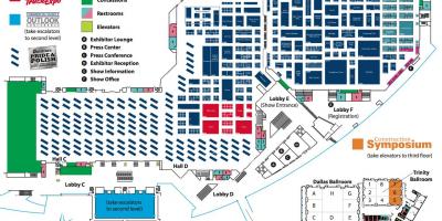 Zemljevid Dallas convention center