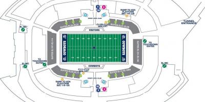 Cowboys stadium parkiranje zemljevid