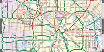 Mesto Dallas zemljevid