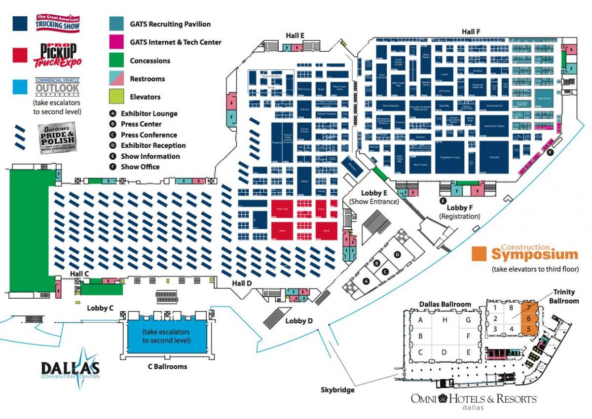 zemljevid Dallas convention center